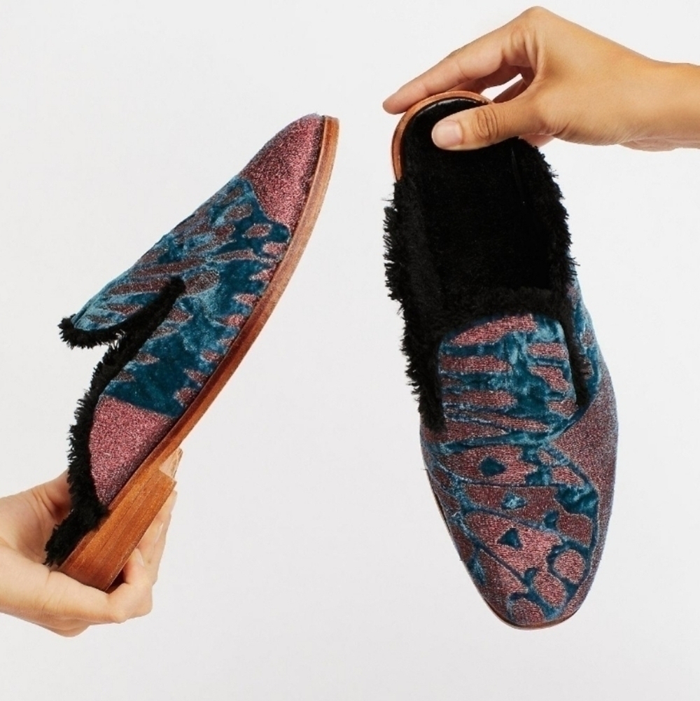 NEW Free People Womens Butterfly Effect  Insulated Lined Mule shoes sz 36/5.5